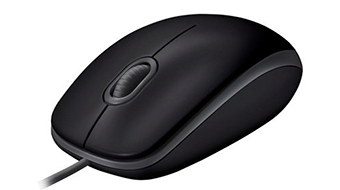 LOGITECH B110 Silent - BLACK - USB - 910-005508